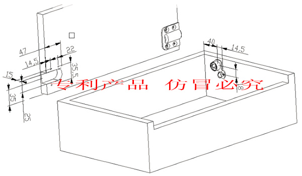 緩沖鉸鏈配件HG617應用